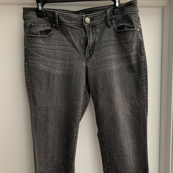 LOFT Curvy Skinny Gray Jeans - Picture 1 of 1
